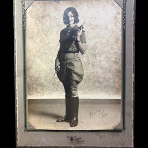 Vintage 1927-1932 Equestrian Woman Studio Portrait - FOUND PHOTO - San Antonio
